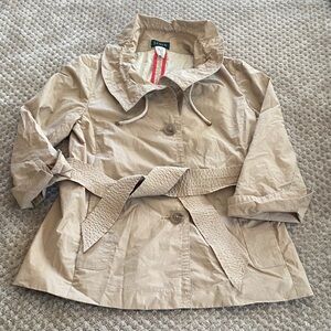 Womens J Crew Tan Jacket with Belt